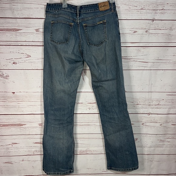 Levi Strauss stretch low rise bootcut MISSES 12M lived in blue jeans - Picture 4 of 9
